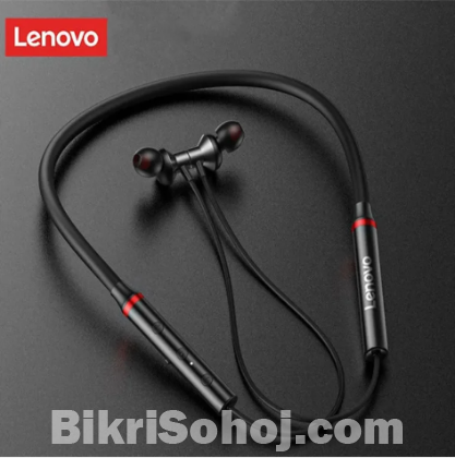 Lenovo HE05X Bluetooth Neckband (Original)-Black Color